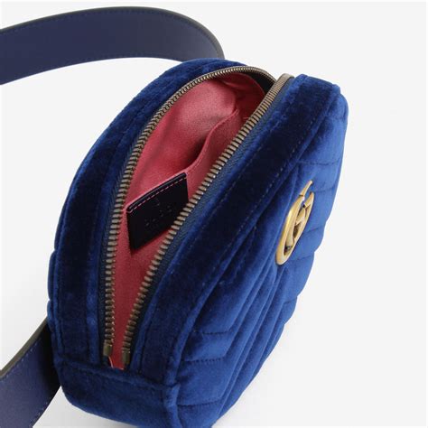 gucci marmont belt bag blue|gucci marmont bag for sale.